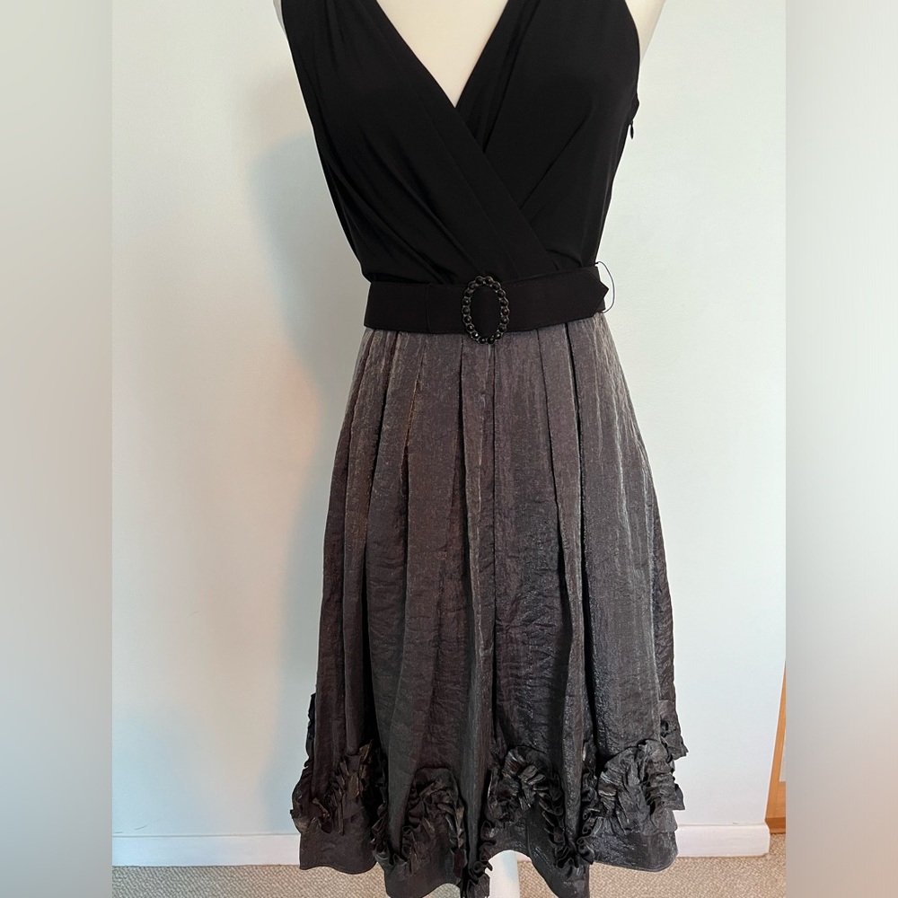 R&M Richard’s black and silver/gray cocktail dress